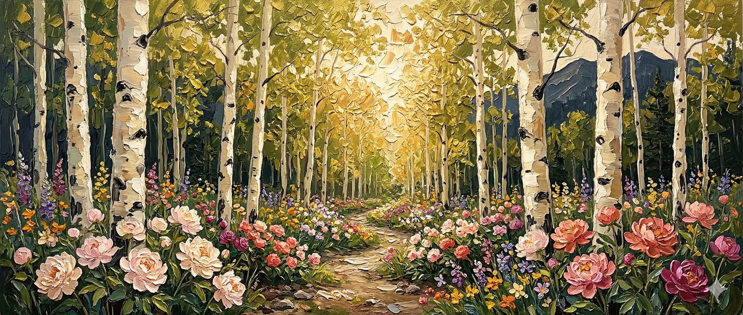 Aspen grove painting
